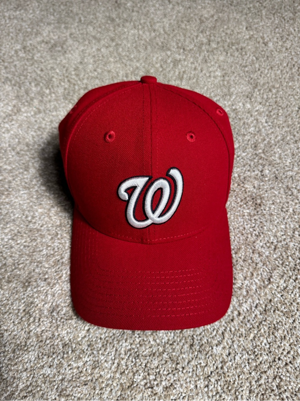 Red Baseball Cap with White 'W' Logo